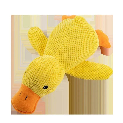 Calming Duck Plush Dog Toy – Stop Boredom & Anxiety | Soft Squeaky Chew Toy for Puppies & Dogs